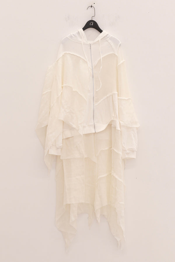 VeniceW 25 Spring/Summer Gothic Hoodie VCW-HD1-BAI White